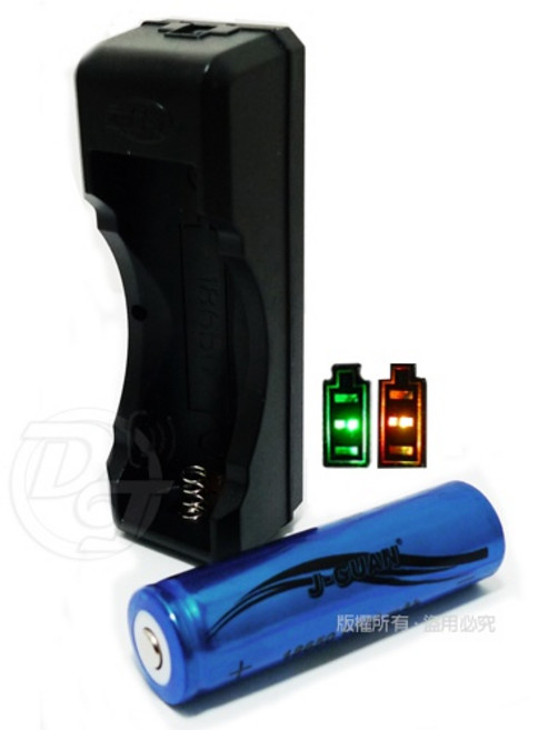 雷特斯 單槽萬用充電器 18650鋰電池1200mAh SS-T06, 1個