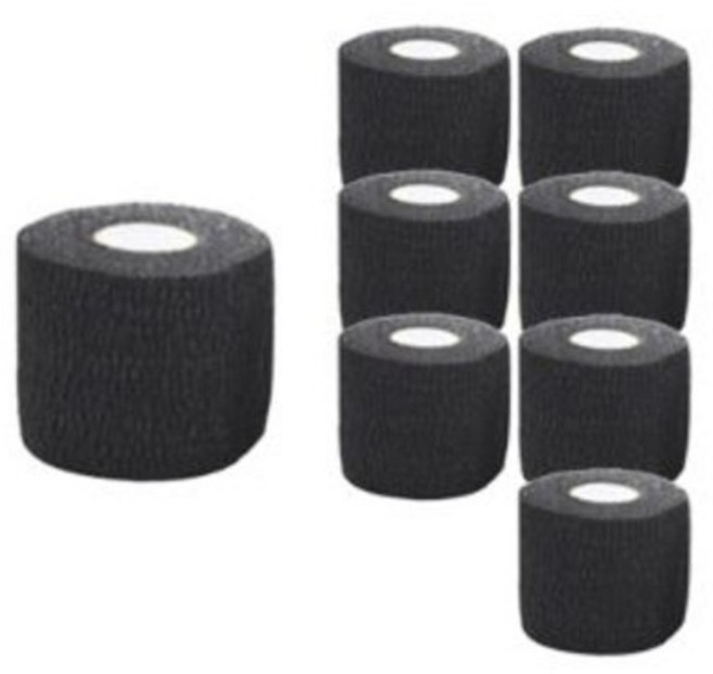 파라오스포츠 라텍스프리 저자극 뮬러 볼링 리프팅테이프, 블랙, 8개