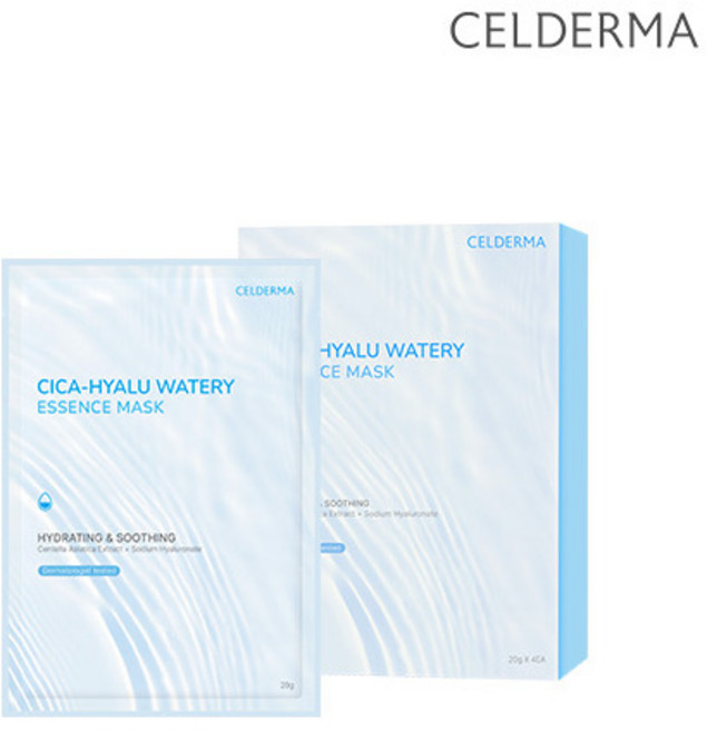 [셀더마] 시카 히알루 워터리 에센스 마스크 (4매입), 1개