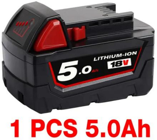 밀워키 배터리용 리튬 이온 충전기 18V 9AH 18B6 18V XC 48-11-1860 48-11-1852 48-11-1850 48-11-1840 48-11-182, 1개, 1PCS 5000mAh