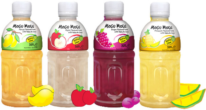 모구모구혼합 4종 망고 사과 포도 파인, 24개, 320ml