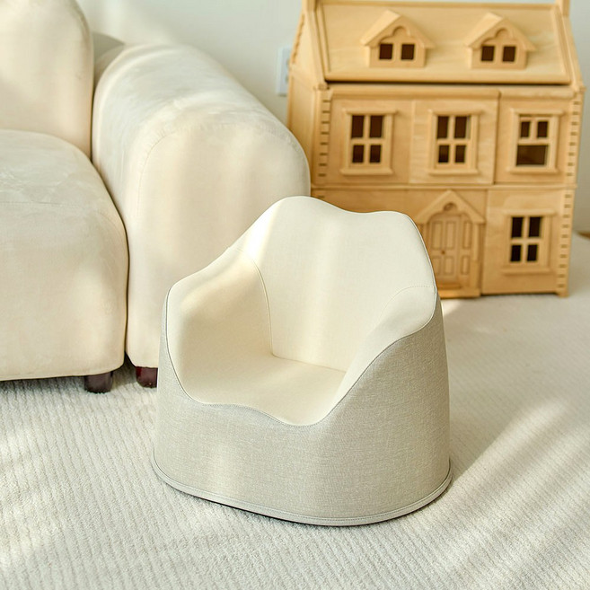 리에또 포유 1인용 유아소파 친환경소재 아기쇼파, 코지그레이 1인용