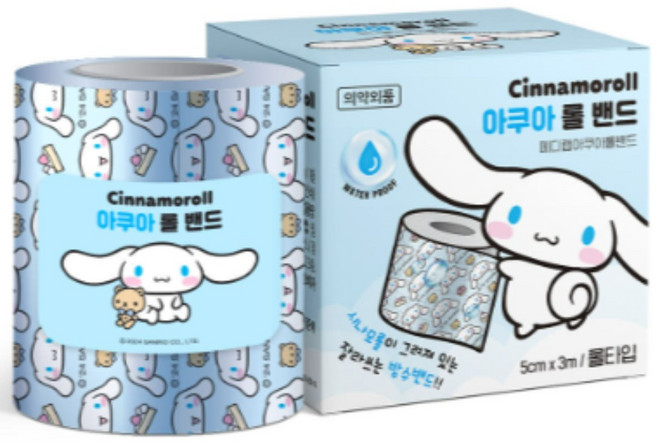 아텍스 시나모롤 아쿠아롤 잘라쓰는 방수밴드, 1개입, 1개