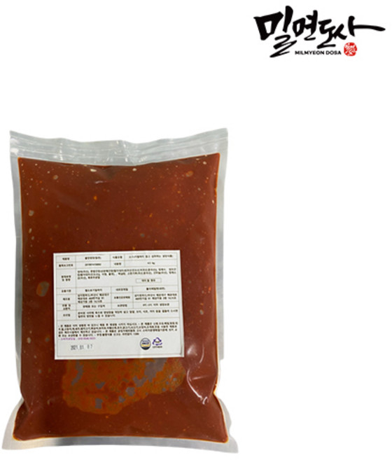 [가야밀면] 물 비빔 양념장 4.5kg x 4팩, 양념장(비빔 밀면) 4.5kg x 4팩, 4개