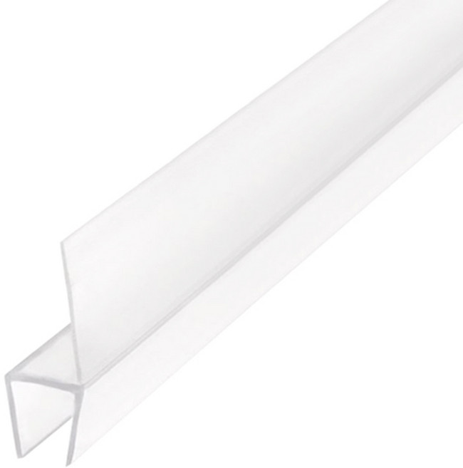 (재단가능) 하부 18mm 날개 프로파일(8mm용) 2M _욕실 화장실 유리문 하부 부속 욕실부속 샤워부스부속 바람 물 막이 물받이 물튐방지 유리쫄대, 1개