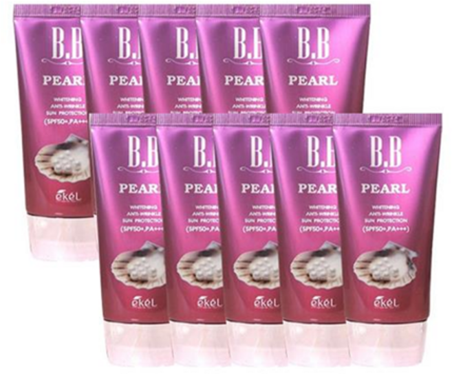 이켈 진주 펄 비비크림 SPF50 50mlx10개, 10개, 50ml