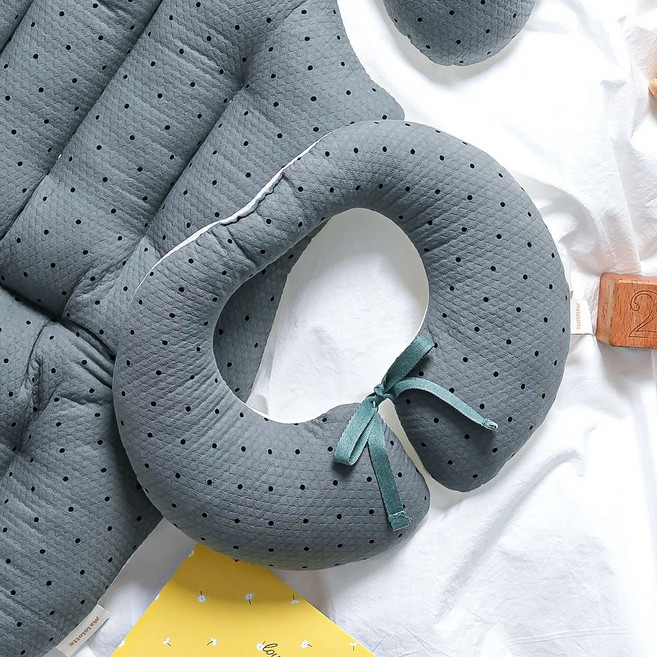 마롤로뜨 사계절 목쿠션 코지도트 목베개, 카키_코지도트 목쿠션