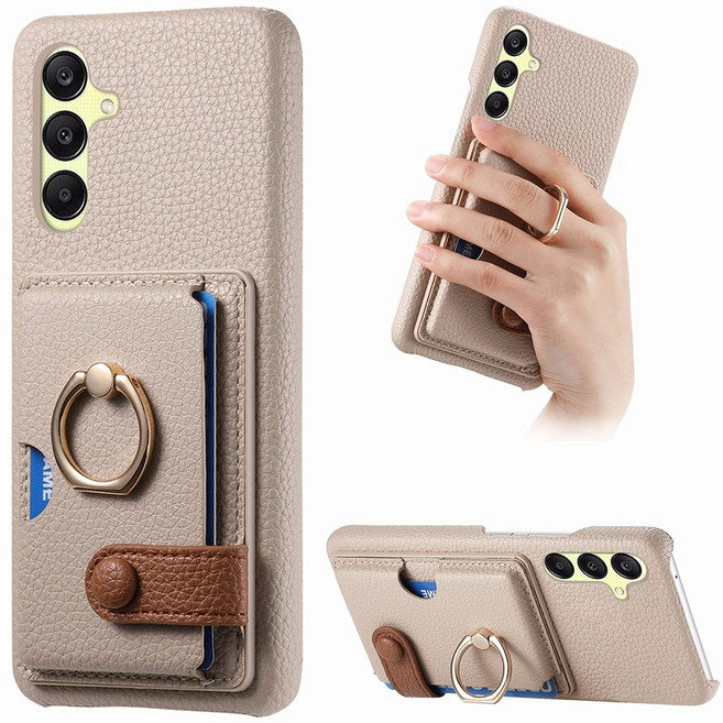 테일즈 갤럭시S24 FE 케이스/SM-S721 카드포켓 메탈링 가죽 케이스 "기종 필히 확인하세요"