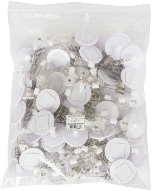 쇼클립 원판50 스프링줄 반달집게 1048 50x140 (mm) 50개입, 50개