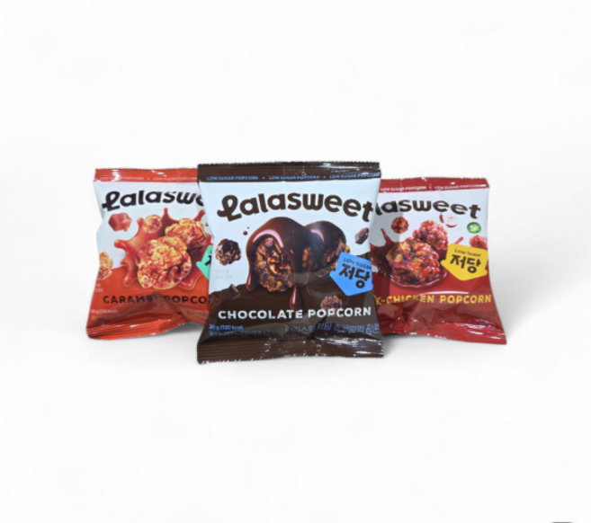 라라스윗 초코범벅 x 카라멜 x 닭강정 저당팝콘 9봉 30g, 9개