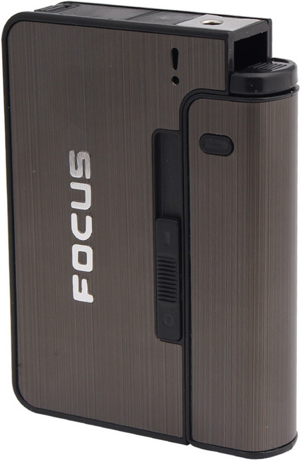 KCJ 메탈 일반형 담배 케이스, 03.일반 메탈 라이타겸용(분리형8개입)(골드), 1개