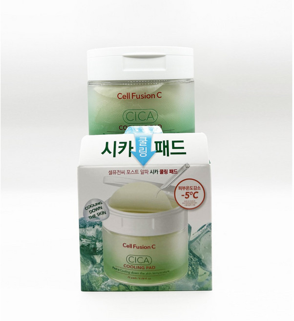 셀퓨전씨 포스트 알파 시카 쿨링 패드 180ml, 70매입, 1개