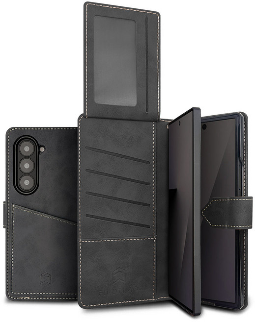 필로티모 갤럭시 Z폴드 3 4 5 6 7 후면포켓 지갑형 다이어리 케이스