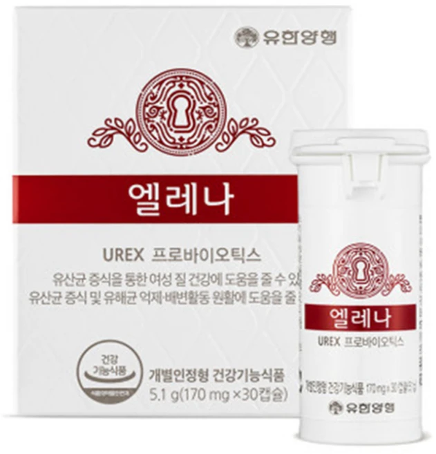 유한양행 엘레나 UREX 프로바이오틱스 멀티 유산균, 60정, 1개 - 쿠팡