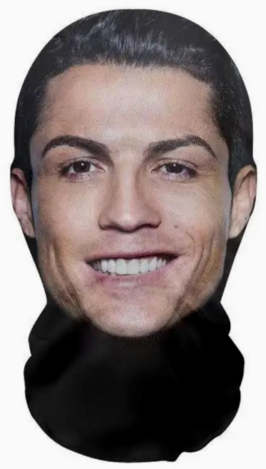 연예인 복면 마스크 인물 캐릭터 가면 파티, 1개, 호날두