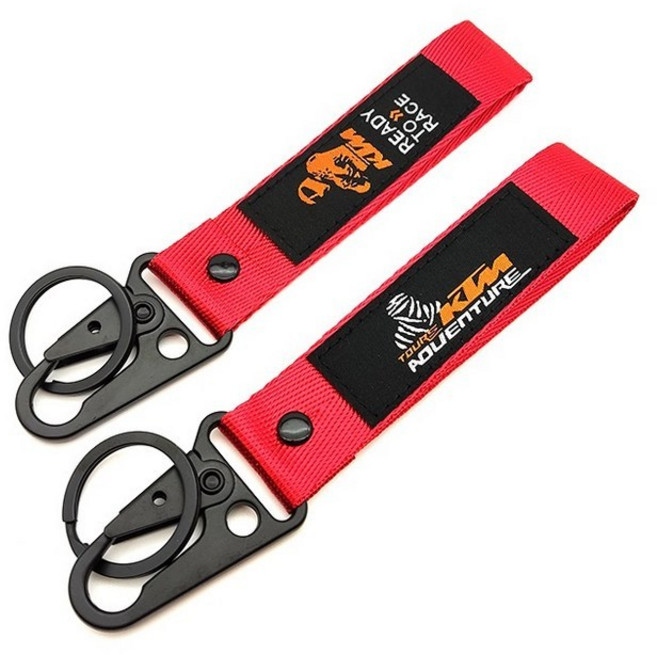 오토바이 키홀더 키링 야마하 가와사키 스즈키 혼다 열쇠고리 호환, 1개, KTM RTR 레드