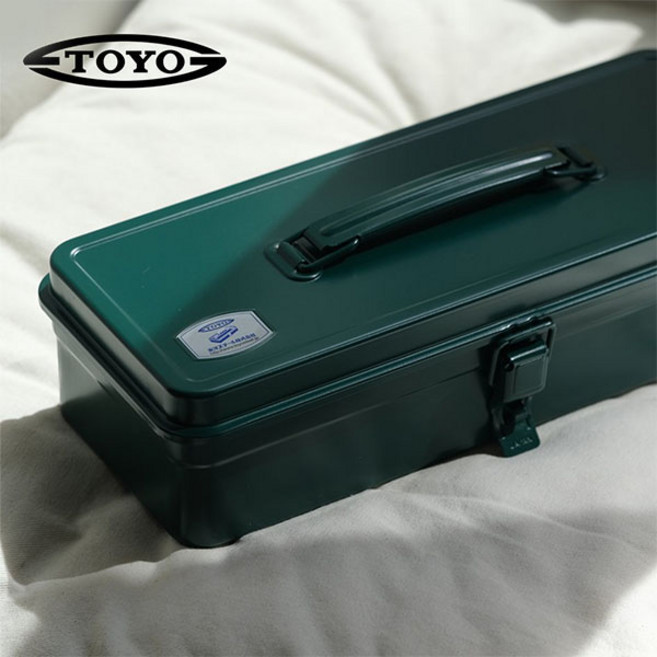 도요스틸_TO-03 트렁크타입 중형 다용도정리함 320, 엔틱그린, 1개