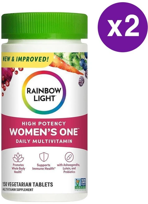 레인보우 라이트 우먼즈 원 여성 종합 비타민 150정 2개 Rainbow Light Women's One Multivitamin - 쿠팡