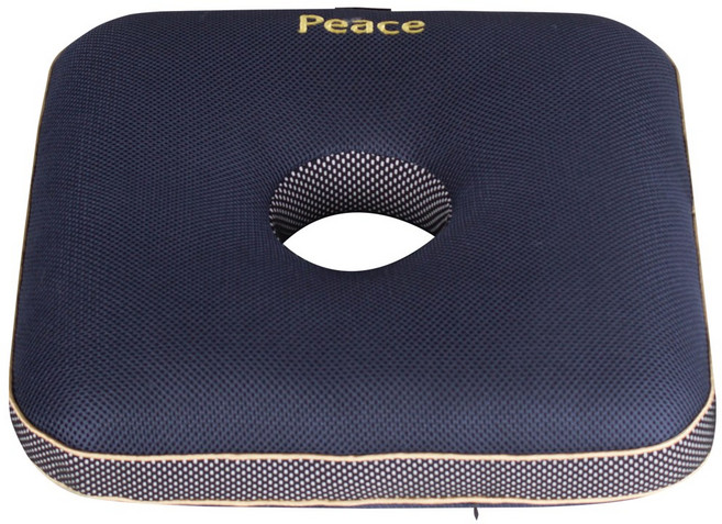 산모회음부방석 도넛방석 치질방석 임산부방석 골반방석 원형방석 꼬리뼈 전립선방석, 사각형-네이비, 1개