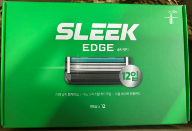 도루코 슬릭 엣지 면도날, 12개입, 2개