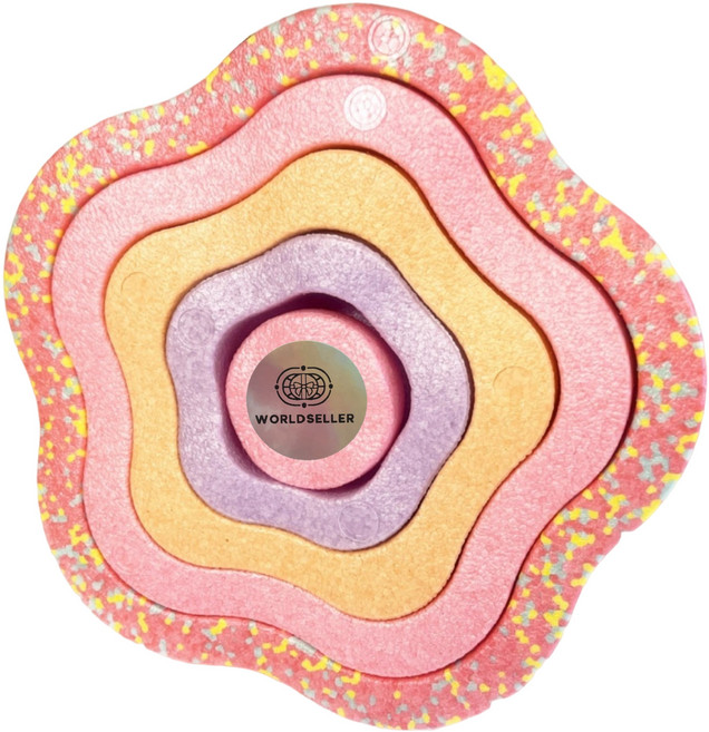 월드셀러몰 밸런스 스텝 스톤 보드 균형 발달 훈련 교구 체육 놀이 운동기구, 1개, 로제 핑크