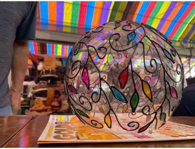 早期藝術風玻璃燈罩
