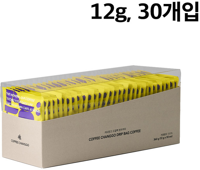 12g 대용량 드립백 30개입 콜롬비아 수프리모 커피창고 간편커피 1세트, 1박스