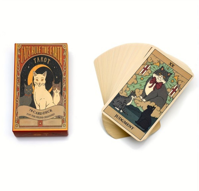 고양이는 지구를 통치한다 타로: 78장 카드 덱