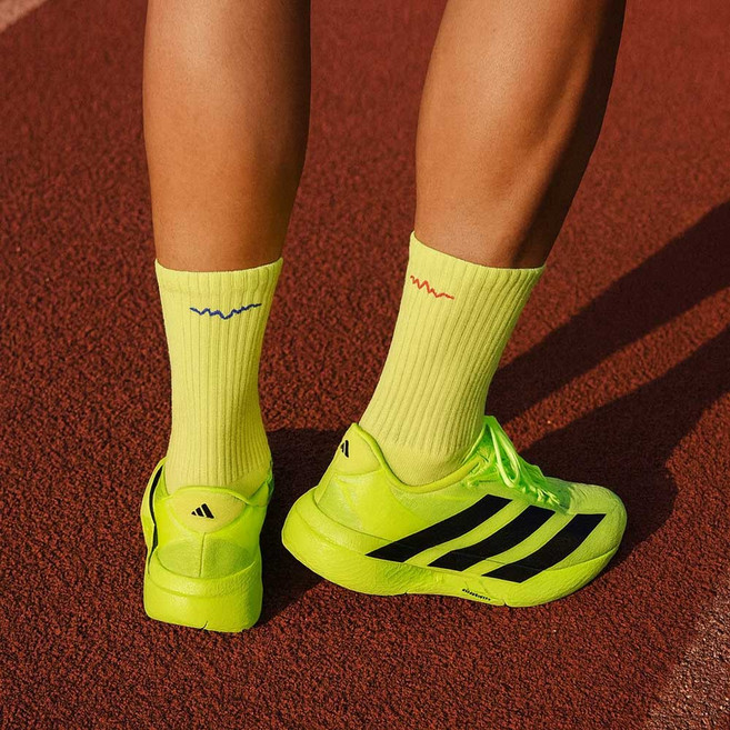 [오드삭스] 쿨맥스 퍼포먼스 컬러 러닝 크루 삭스, 옐로우, 1세트