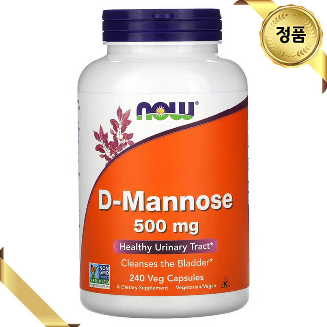 나우푸드 만노스 500mg 240정 식물성 캡슐 비건 채식주의자 글루텐프리 안티에이징, 1개