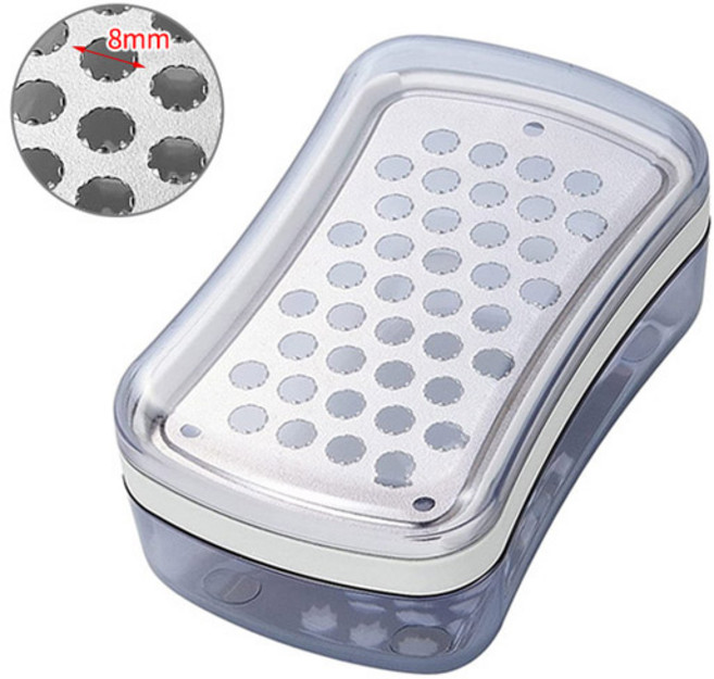 시모무라 티타늄 미니 강판 (8mm) 채소 이유식 다용도, 티타늄 ATT-744, 1개