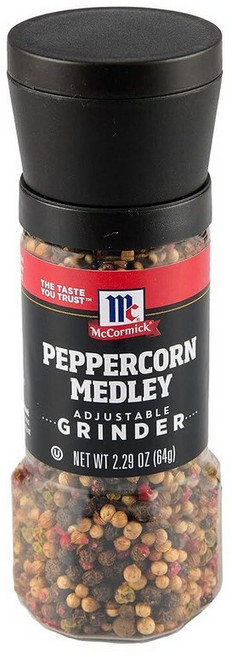 McCormick Peppercorn Medley 조절 가능한 그라인더 64.9g(2.25온스), 64g, 1
