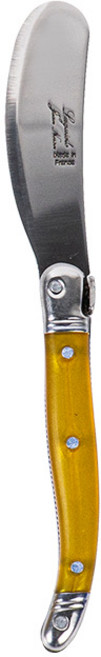 장네론 라귀올 버터나이프 잼칼 잼나이프, 옐로우, 1개
