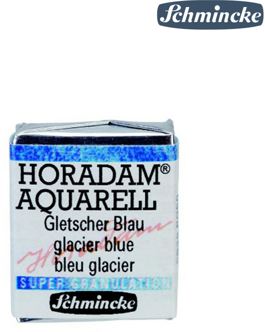 쉬민케 호라담 수채물감 고체케익 1/2pans 그래뉼레이션 Glacier Blue