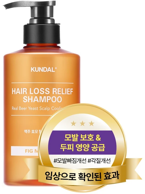 쿤달 맥주효모 탈모샴푸 피그민트티향, 500ml, 1개 - 쿠팡