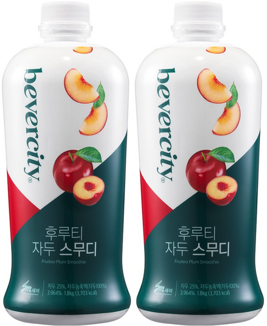 세미 후루티 자두스무디 1.8kg 시럽, 2개