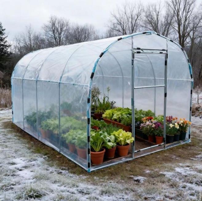 조립식 비닐하우스 비닐하우스제작 온실만들기 텃밭 베란다 미니 단열 미니온실 하우스 만들기, 길이 2 폭 2 높이 2, 1개