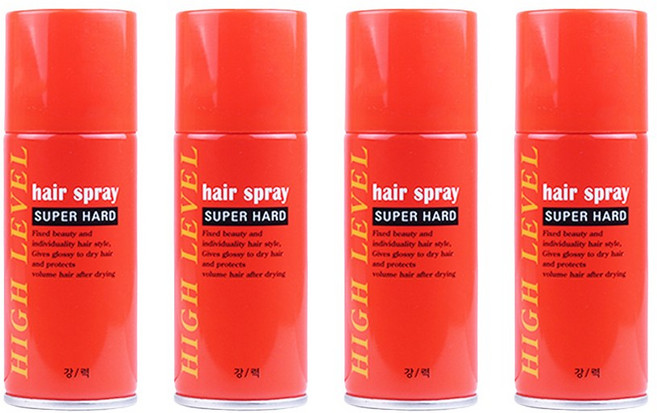 하이레벨 강력 헤어 스프레이, 100ml, 4개