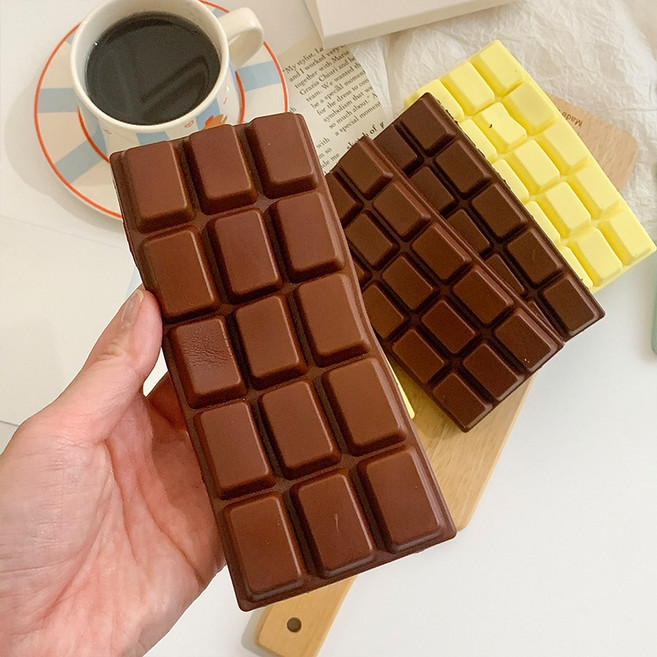 걸스코코 초콜릿말랑이 디저트 타바 스퀴시 말랑이 주물럭 모찌 틱톡 핫템 장난감, 브라운, 1개