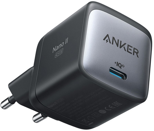 앤커 나노 2 C타입 초소형 고속충전기 45W, 블랙, 1개