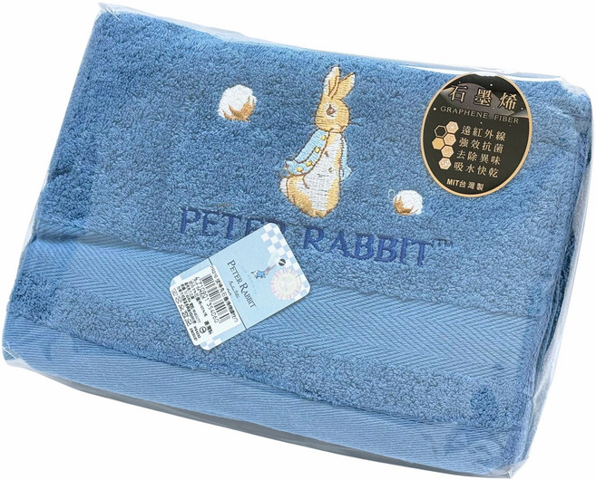 Peter Rabbit 彼得兔 石墨烯歐風精繡枕巾