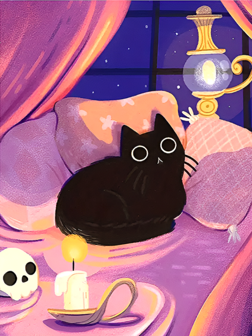 앤드 DIY 보석십자수 액자형 보석 십자수 세트 30X40cm, N047, 1세트