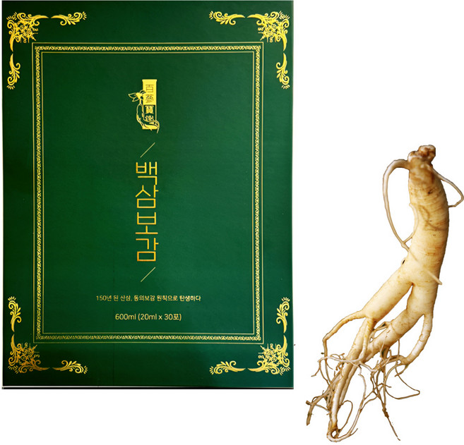 백삼보감 산삼 진액 농축액 기력회복 고함량 진세노사이드, 1박스, 30포, 20ml
