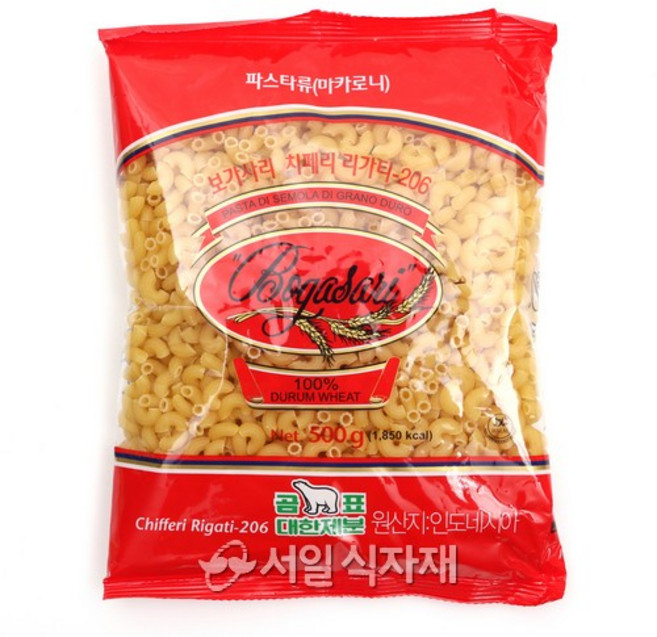 곰표 보가사리 마카로니, 500g, 1개