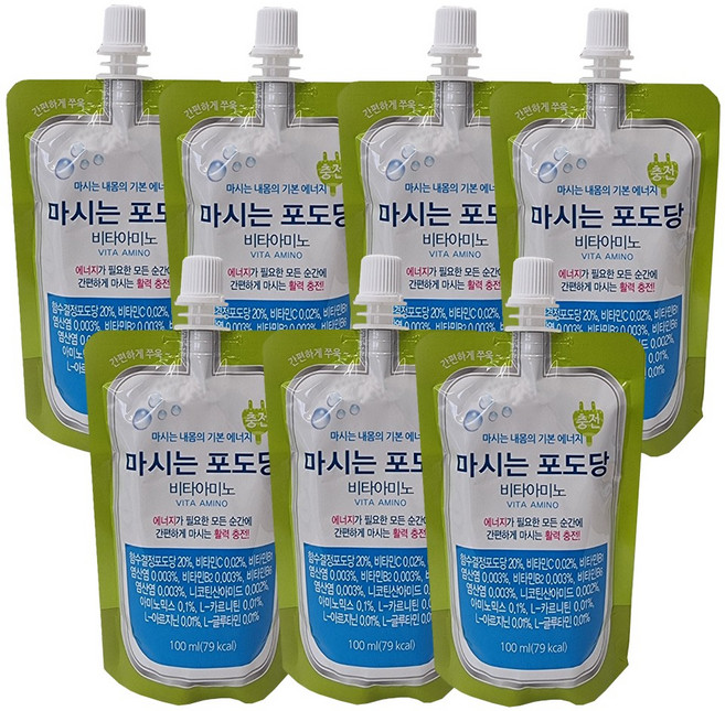 마시는 포도당 비타아미노, 100ml, 7개