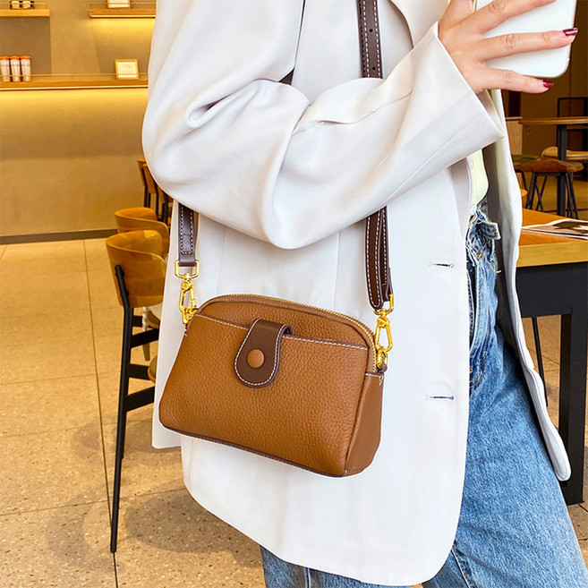 나이스나 천연 소가죽 데일리백 미니 여성크로스백 ETC-71