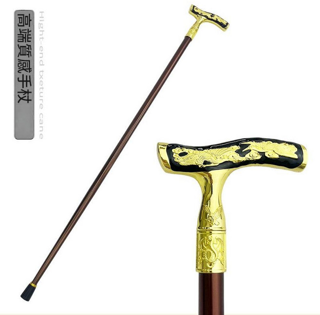紳士杖 時尚戶外老年人登山杖, 棕色管, 1個