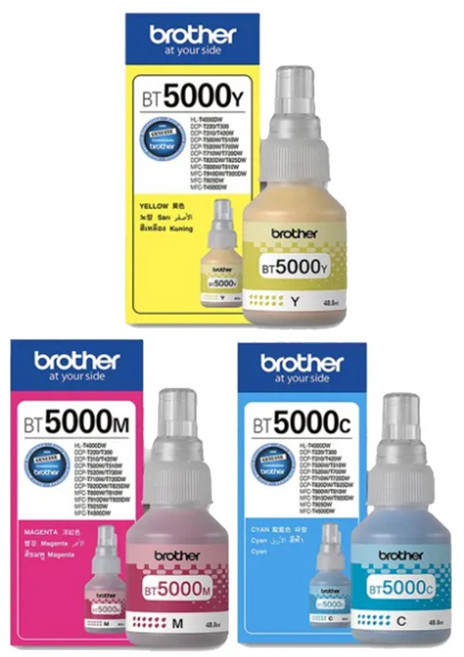Brother BTD60BK BTD60 BT5000CMY 原廠盒裝墨水, 1個, BT5000CMY三色一組, CMY