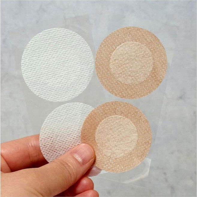 마라톤 쓸림방지 남자 여성 젖꼭지 큰 니플 패치x25쌍 니플패드 여자, 니플패드45mm-스킨