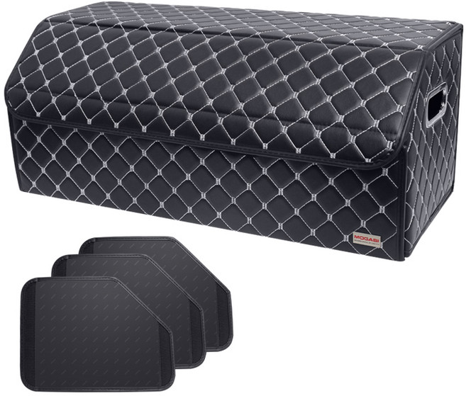 모가비 가죽 트렁크 정리함 고급형 v2 MOG-222, 블랙